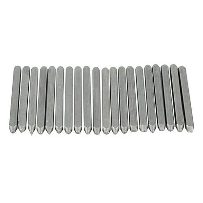 Fayelume 20 PCS Metal Stamping Kit, Metal Stamps for Steel, Jewelry Anvil Chisel, for Jewelry Carbon Steel Flower Hole Punch Tool