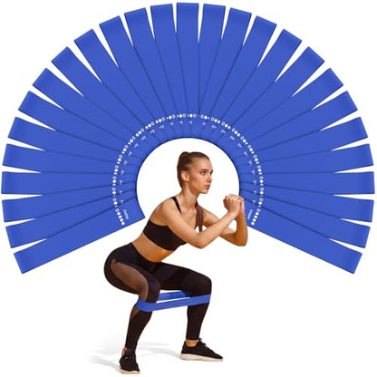 Shappy 30 Pcs Mini Resistance Band Bulk Exercise Bands for Women Men Resistance for Leg Workout Gym Home Gym Strength Training Yoga Glutes - color: Blue