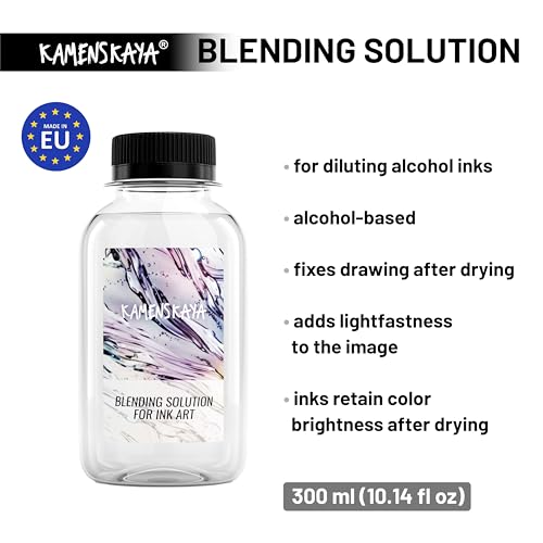 Kamenskaya Alcohol Ink Set with Alcohol Ink Blending Solution
