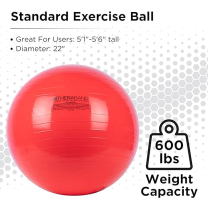 THERABAND Standard Exercise Ball - color: Red - 55cm