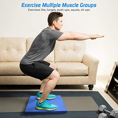 Foam Balance Pad,5BILLION Stability Pad for Physical Therapy,Non-Slip Exercise Balance Pad for Balance workouts,Yoga Knee Pad for Gym Fitness Stretching Pilate - size: Blue-XL