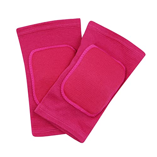 JUMISEE Kids Elbow Brace, Soft Padded Sponge Elbow Pads Breathable Stretchy Arm Protection Sleeves for Football Volleyball Dance Skating Basketball Sports - color: Hot Pink Elbow Brace, size: X-Small(4-7 Years old)
