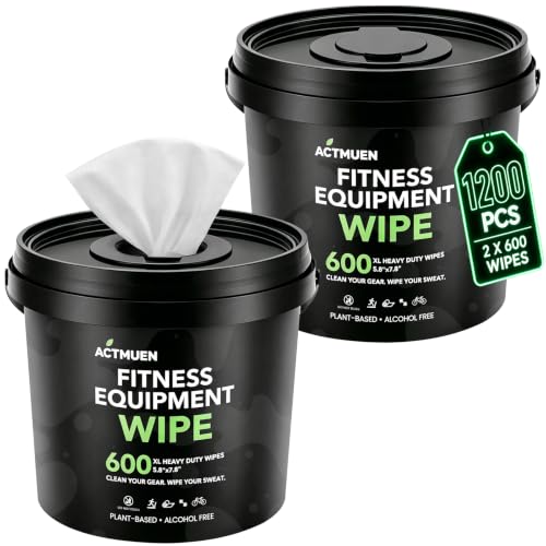 Gym Equipment Wipes, 1200 Count Yoga Mat Cleaner Wipes