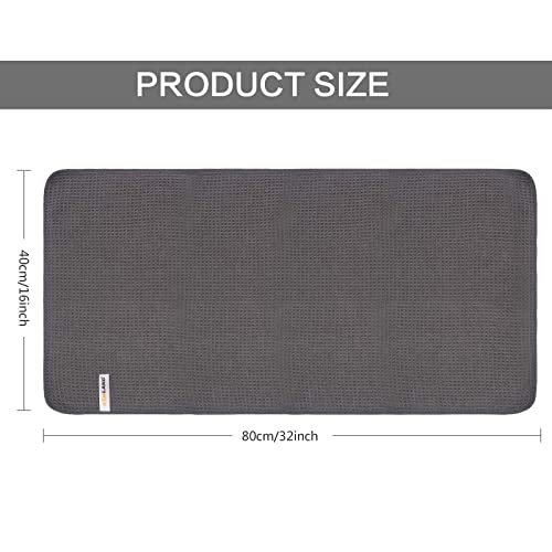 SUNLAND Microfiber Workout Gym Sweat Towels for Men | Fast Drying, Fitness Sports Towel, For Women, Lightweight Multi-Purpose, Hot Yoga Towel - color: Grey, size: 16x32inch