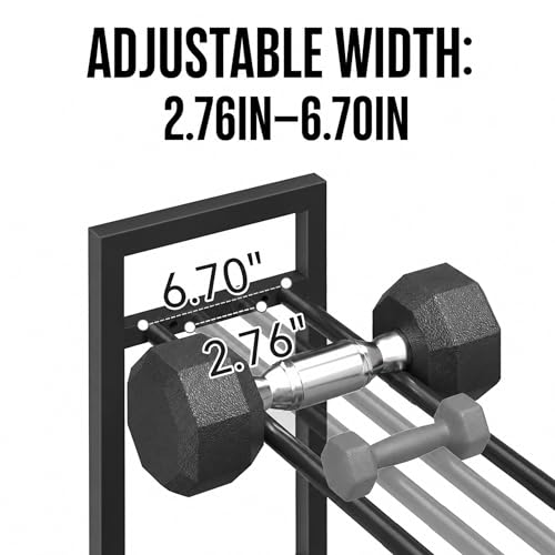 3 Tier Dumbbell Rack, Weight Rack for Home Gym - size: 3 Tier