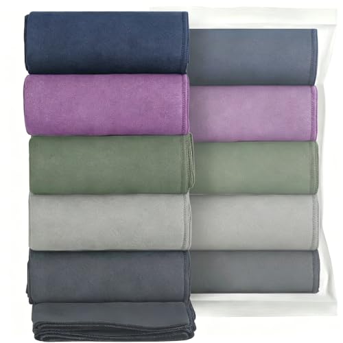 Microfiber Gym Towels - Quick Dry, Highly Absorbing, Odor-Free, for Women & Men - Gym Towel for Hot Yoga, Tennis, Working Out, Camping, Set of 5,16 * 27 Inch - color: Multicolor