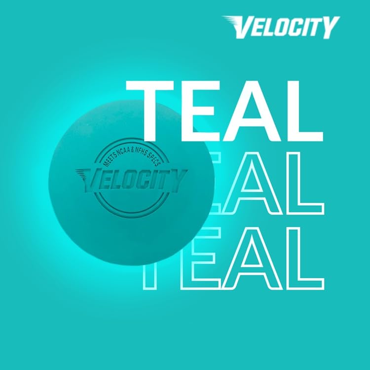 Velocity 라크로스 볼 - 60팩 및 120팩 - 연습용, 공식 NFHS 및 대학 승인 사이즈 - color: 청록색, size: 120 Balls, style: 연습용 공