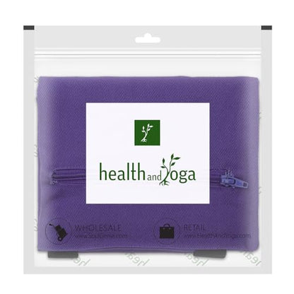 HealthAndYoga(TM) Yoga Sand Bags - Double Bag with Inner Waterproof Bag - Prop for Adding Weight and Support (Purple) - color: Purple