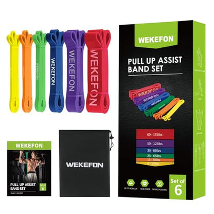Resistance Bands Set, Pull Up Assist Bands - Stretch Resistance Band - Mobility Band Powerlifting Exercise Bands for Resistance Training, Physical Therapy, Home Workouts - color: Multi-hue