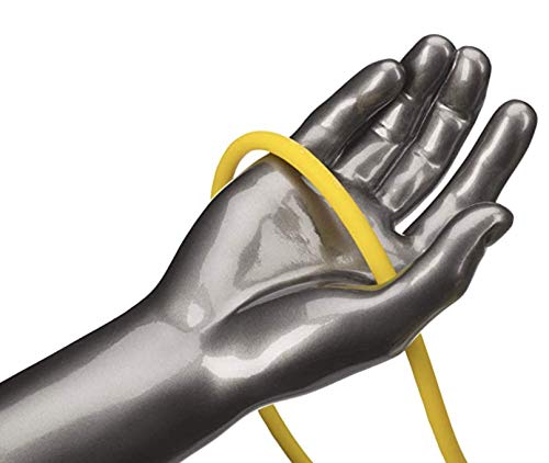 THERABAND Latex Resistance Tubing, Yellow, Thin Level 1, 25 ft Roll, Professional Grade for Upper and Lower Body Workouts, Cut-to-Length, Color-Coded Resistance Levels - color: Level 1 / Light - Yellow