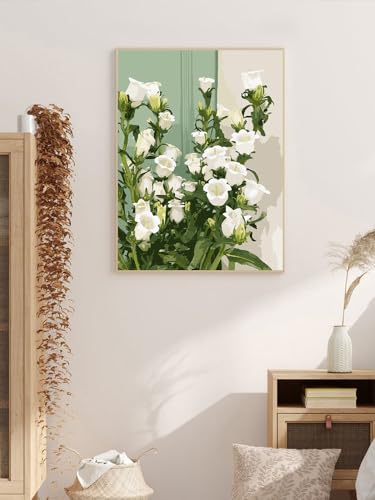 ZRIZQ Flowers Paint by Numbers Kit for Adults Beginner,Lily,16x20 | Full set with wooden brushes,rolled canvas,rich paints.Calming activity.Beginner friendly.Just open and paint. - color: 16"X20"Rolled Canvas(Frameless)-Flowers 11