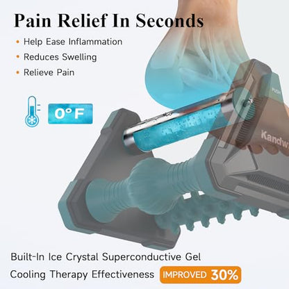 Icing Plantar Fasciitis Relief Foot Roller Massager, Green - color: Mars Green
