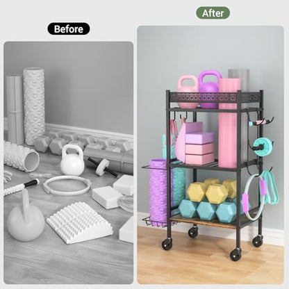 Yoga Mat Storage Racks, Home Gym Organizer, Gym Equipment Storage