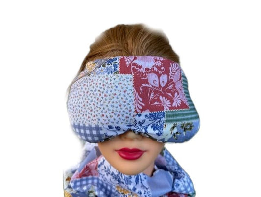 Eye Mask Lavender Eucalyptus, Sinus, Herbal Pack, Hot Cold Pack, Heat Wrap,Organic, Flax Seed, Microwave Therapy, Sleep Mask, Yoga Meditation Eye Pillow, Boho