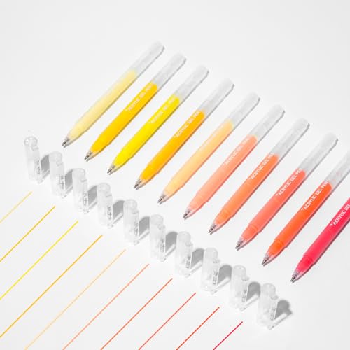 ROSYMENG 10 Colors Acrylic Gel Pens Set, Big-Capacity Ink Acrylic Paint Pen for Adults Coloring Books, Waterproof Paint Markers for Canvas, Rock, Wood, Drawing Doodling, Ceramic, Fabric, DIY Crafts - color: 10 Color(Yellow)