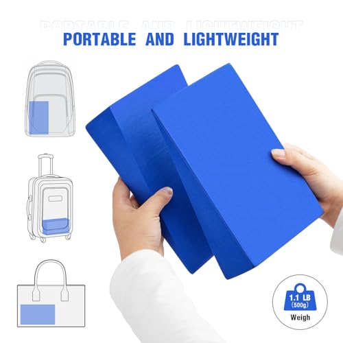 Yoga Wedge Block Foam Squat Wedges Slant Board, 2 Pcs Update Calf Stretcher