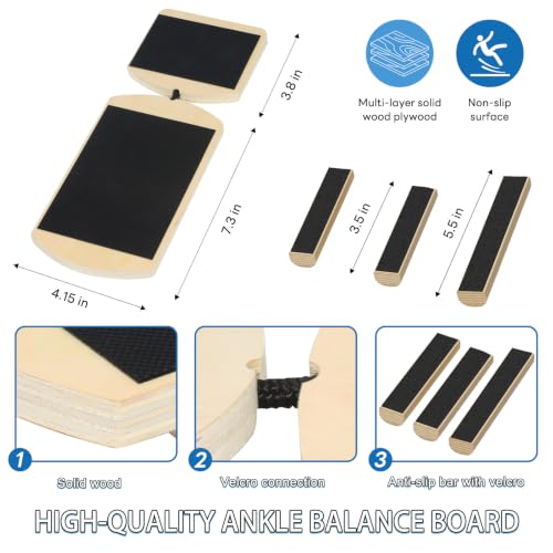 Adjustable Ankle Balance Board for Ankle strengthener & Stability Training