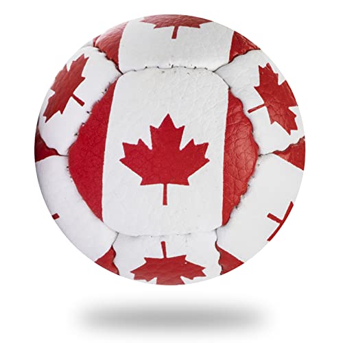 Soft Practice Lacrosse Balls,1, 2, 3, 6, 12, 24, 36, 60, & 120 Packs - Same Weight & Size as a Regulation Lacrosse Balls, Great for Indoor & Outdoor Practices, Less Bounce & Minimal Rebounds - color: Canada Flag, size: 12 Pack