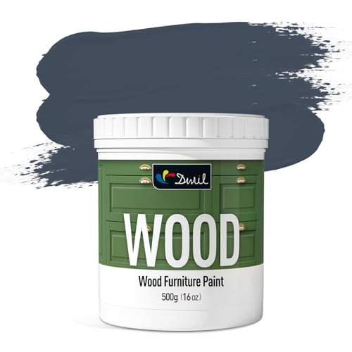 DWIL Matte Finish Furniture Paint - 16 Oz Wood Paint for Cabinets, Doors, Tables, and Dressers Refinishing - Water-Based, Non-Toxic & Odorless, Easy to Apply(Bronze Blue)-Without Tools - color: Bronze Blue, size: 16 Ounce (Pack of 1)