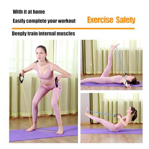 Resistance Bands with Handles, Exercise Bands - Perfect Stretch Rope for Home Workouts, Ideal for Fitness Enthusiasts & Home Gym - color: Blue 2.0