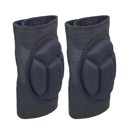 Knee Pads for Men Women Work, Mesh Straps Fabric, Black M (1 Pair) - color: Black, size: Medium