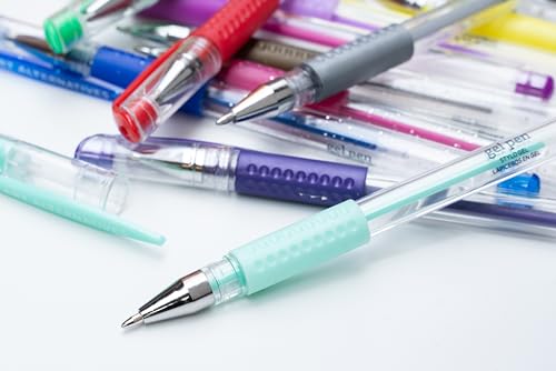Art Alternatives Gel Pen, Neon Glitter Blue - Ballpoint - Non-Smear + Quick Dry - Writing, Drawing, Coloring, Journal, Planner - color: Neon Glitter Blue, size: 1 Count (Pack of 1)