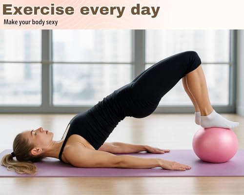 9 Inch Pilates Ball, Small Yoga Exercise Ball