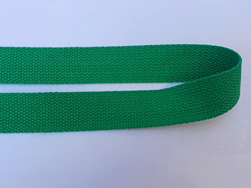 1 Inch Cotton Webbing 10 Yards Cotton Strap for Tote Canvas Bags Crafts Sewing (2016 Green) - color: 2016 Green