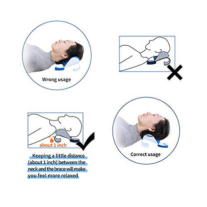 REARAND® Neck and Shoulder Relaxer - Ergonomic Neck Stretcher for Pain Relief, Chiropractic Pillow for Hump Spine Alignment, TMJ Muscle Relaxation, Tension Headache Relief, and Insomnia Relief