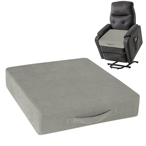 AddGrace High Density Recliner Cushion for Elderly 20x20in Grey - color: Grey