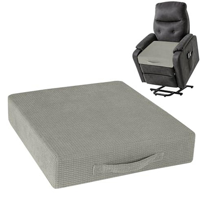 AddGrace High Density Recliner Cushion for Elderly 20x20in Grey - color: Grey