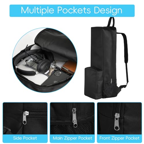 Yoga Mat Bag -Yoga Mat Bag Carrier with Pockets and Adjustable Strap, Lightweight Waterproof Yoga Mat Backpack for Women and Men, Fits Yoga Mats and Yoga Accessories for Workouts (Black) - size: Medium