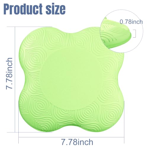 Yoga Knee Pads 2 Pack, Foam Kneeling Cushions - Non-Slip Pilates Knee Pad Cushion & Wrist Support - Portable Workout Knee Pads for Meditation, Kneeling, Balance, Floor, Pilates,Yoga - color: Green