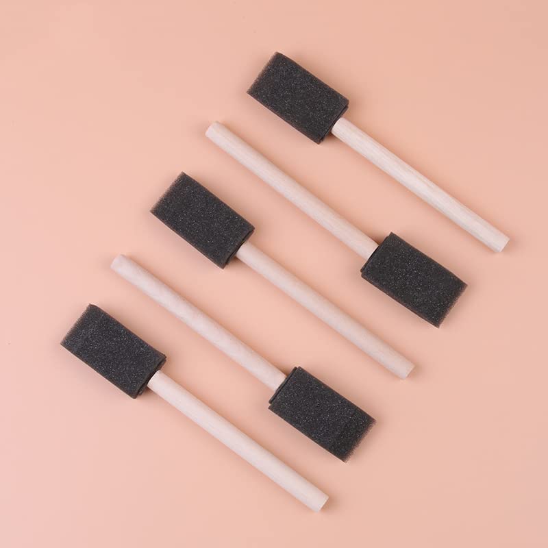 Artlicious Foam Paint Brushes 1 Inch - 50 Pack Sponge Brushes for Painting | Acrylic Painting, Wood Staining, Mod Podge, Decoupage, Disposable, Classroom Art Supplies, Kids Crafts - size: 1 Inch - 50 Pack