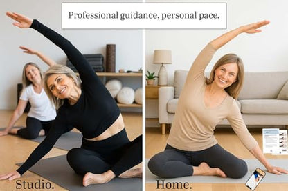 52 Premium Pilates Cards - 40 Pilates exercises- Ideal for Beginners or Students- Led by Stott Pilates Certified Instructor- Detailed photos- Video Instructions - Do Pilates at Home- No equipment needed.