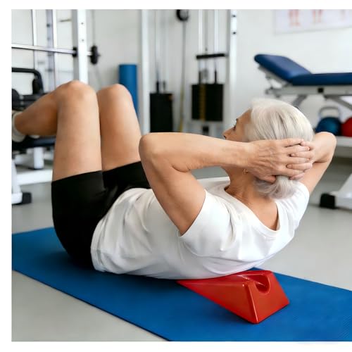 Mobilization Wedge Pillow Non-Slip Silicone Triangle (red) - color: Red