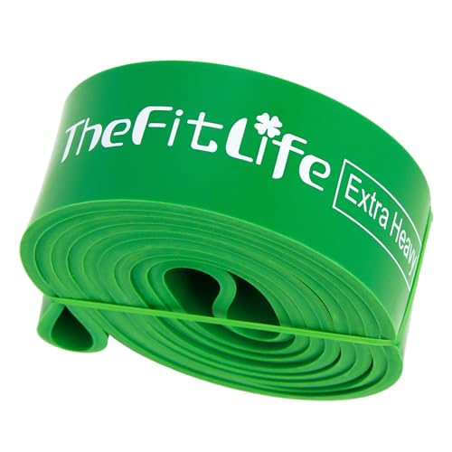 TheFitLife Pull Up Assistance Bands Heavy Duty Resistance Bands for Workout | Long Exercise Bands for Pull Up Assist, Strength Training, Full Body Workout, Home Gym Fitness, CrossFit & Muscle Building - color: Green