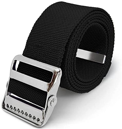 LiftAid Transfer and Gait Belt 60 Inch with Metal Buckle and Loop - Walking, Standing and Transfer Assist Aid for Seniors, Elderly Patients, Caregiver, Nurse, Therapist (Black) - color: Black