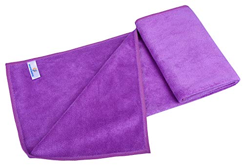 HOPESHIN Gyms Yoga Towels Soft Absorbent Fast Drying 3-Pack 16inchX32inch - color: Dark Blue