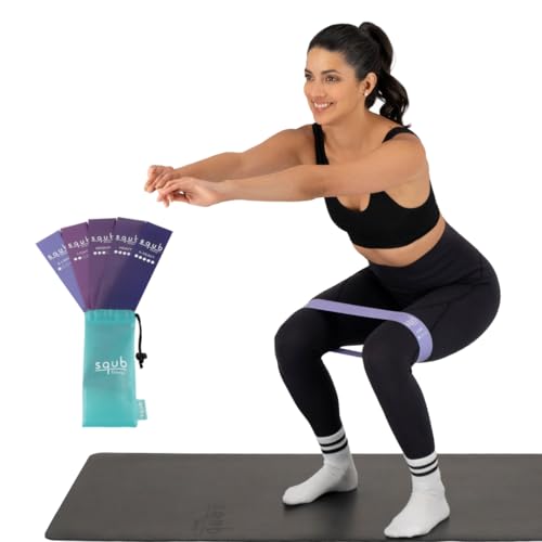 Fitness Resistance Bands Set Stretch Bands for Exercise Bands Resistance for Home Workout Bands, with Handles Bands for Working Out Portable Fitness Bands Resistance Bands for Women Elastic Band - color: PURPLE