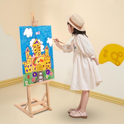Floor Standing Easel Studio H Frame Easel Painting Canvas Holder Stand Art Easel