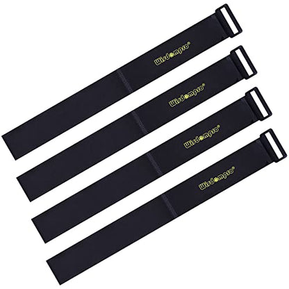 Wisdompro Extra Large 4 Pack 2 x 37" Hook & Loop Tie Down Straps Heavy Duty - size: Extra Large 4 Pack, 2 x 37 Inch