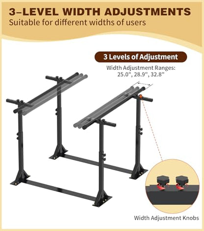 THOOUM Physical Therapy Parallel Bars - Adjustable Height and Width