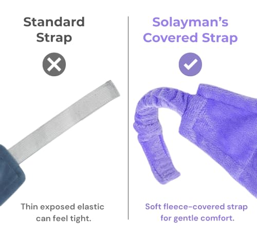 Weighted Lavender Eye Mask for Sleeping, Relaxation, Meditation & Self-Care – Aromatherapy Lavender Eye Pillow – Calming Spa Gift for Women, Men, Mom, Dad - color: Purple