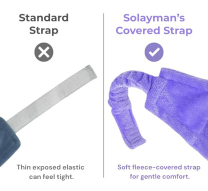 Weighted Lavender Eye Mask for Sleeping, Relaxation, Meditation & Self-Care – Aromatherapy Lavender Eye Pillow – Calming Spa Gift for Women, Men, Mom, Dad - color: Purple