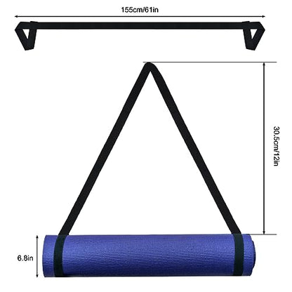 2 Pcs Yoga Mat Carrier Strap, Yoga Mat Strap for Carrying, Adjustable Yoga Mat Multi-Purpose Straps Carrier Strap Yoga Sling for Yoga Mat Exercise