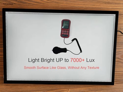 WELZK A1 Light Pad for Diamond Painting, 7000 Lux Light Board for Tracing | 7000 Lux Ultra Bright, 34.5"x22.8" Extra Large, 3 Color Modes (Cool/Warm/Natural), 10 Levels & Stepless Dimming, for Drawing - style: A1 3-Colors