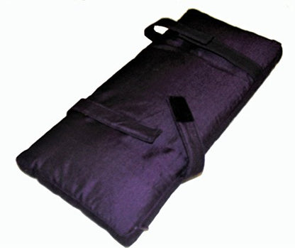 Meditation Bench & Cushion Set - Folding Seiza - Ikat Green - color: Ikat Green