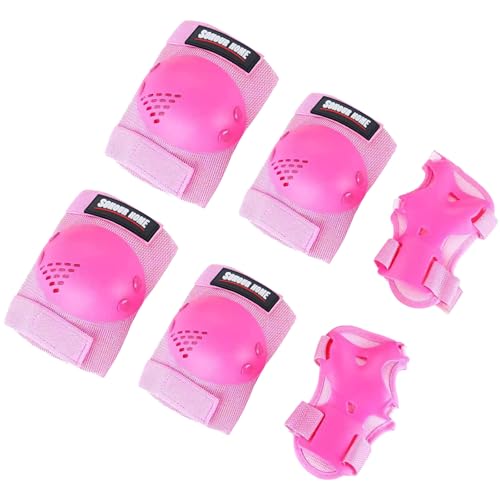 Kids/Youth Knee Pads Elbow Pads Wrist Guards 3 in1Protective Set, for 3-15 Years Child Roller Skates, Cycling, Inline Skating, Skateboard, BMX Bike, Balance Bike, Scooter Riding Sports - color: Pink, size: Small (3-7 years)