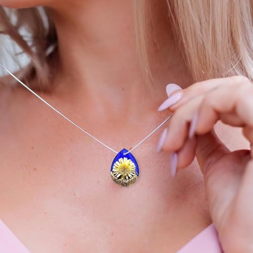 2Pcs DIY Pendant Silicone Mold Sets, Crystal epoxy Resin molds, Water Droplet and Oval Resin Jewelry Making, Used for DIY Necklace and Earring Jewelry Making